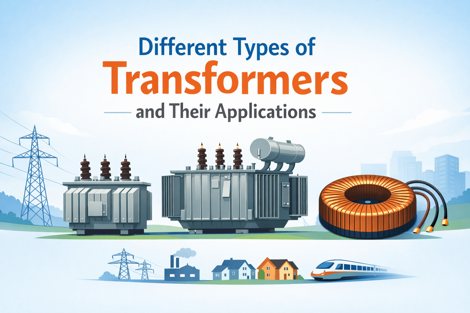 different types of transformers and their applications